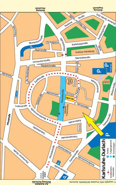 Anfahrtsskizze Büro Bath